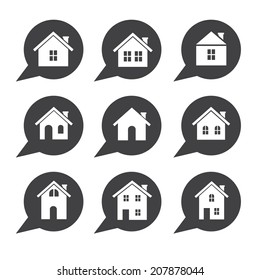 house icon set