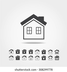 house icon set