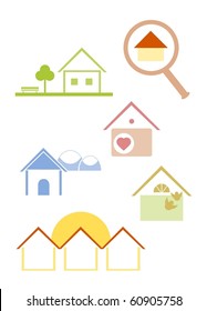 house icon set