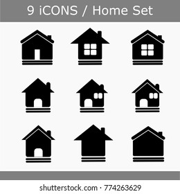 House icon set.