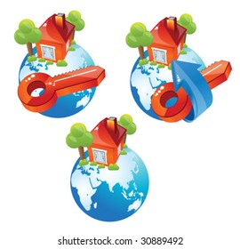 House icon set 4