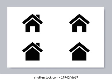 Juego de iconos de la casa con formato eps 10