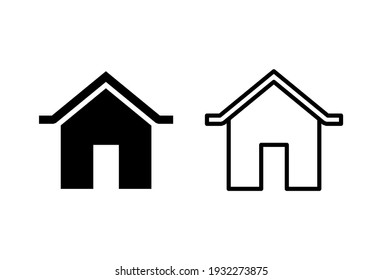 House icon set. Home icon vector