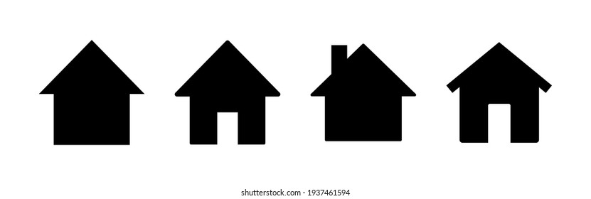House icon set. Home icon vector