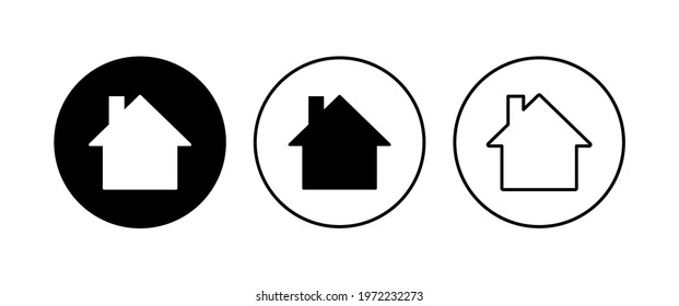 House icon set. Home icon vector