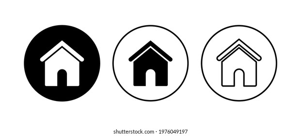 House icon set. Home icon vector