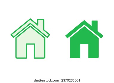 Haussymbol-Set. Home-Icon-Vektorgrafik