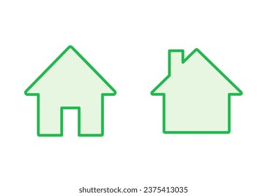 House icon set. Home icon vector