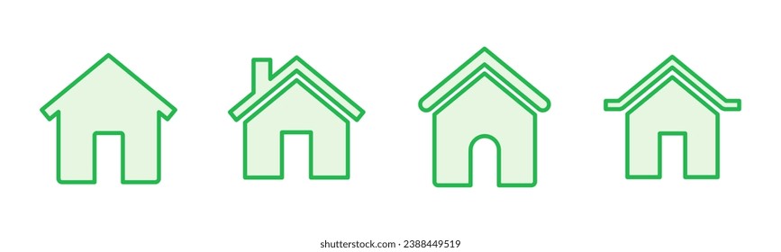 House icon set. Home icon vector