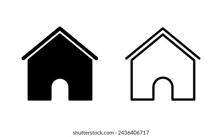 House icon set. Home icon vector