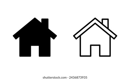 House icon set. Home icon vector