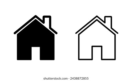 House icon set. Home icon vector