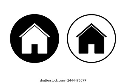 Haus-Icon-Set. Startseite Symbol Vektorgrafik