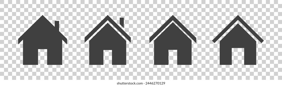 Conjunto de iconos de la casa. Signo de Ilustración vectorial doméstica