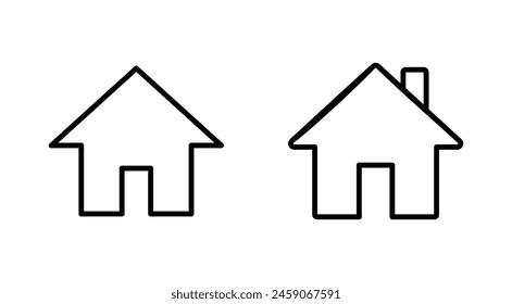 House icon set. Home icon vector