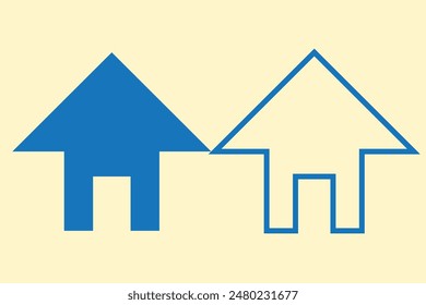 House icon set. Home vector illustration sign. Hotel symbol.