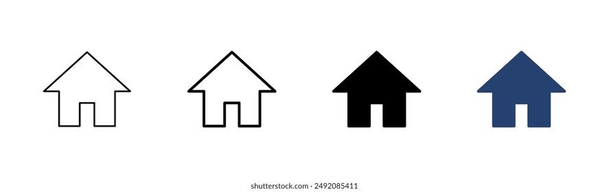 House icon set. Home icon vector