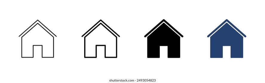 House icon set. Home icon vector