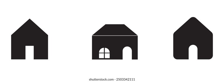 House icon set. Home vector illustration sign symbol design eps 10