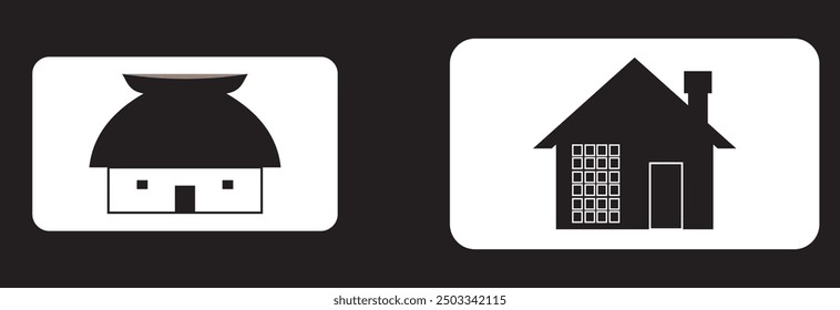 House icon set. Home vector illustration sign symbol design eps 10