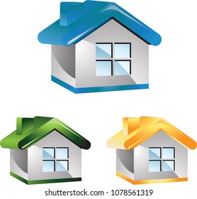 House icon set isolated on white background