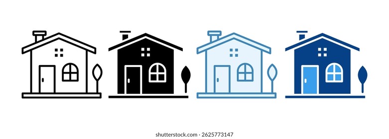 Conjunto de iconos de casa Colección de estilo múltiple