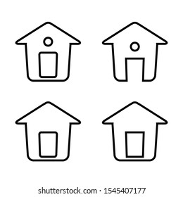 House icon set. icon vector.