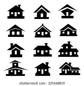 House Icon Set Vector
