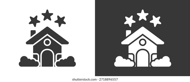Conjunto De Ícones Da Casa Coleção De Vetores Isolados Em Preto E Branco