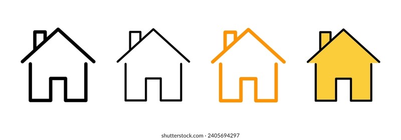 House icon set vector. Home sign and symbol