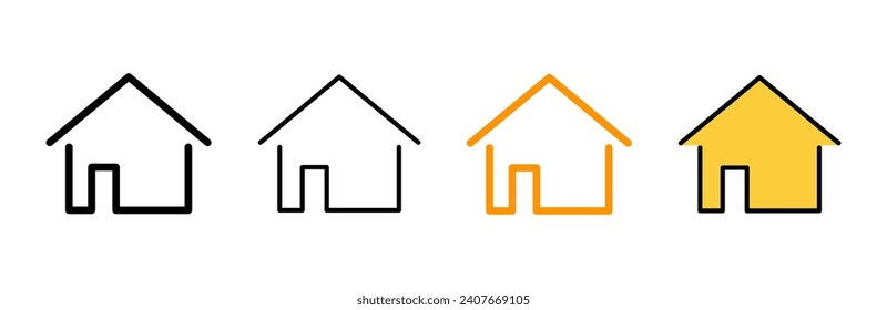 House icon set vector. Home sign and symbol