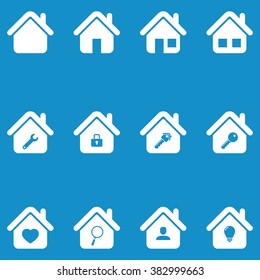 House Icon Set . Vector illustration