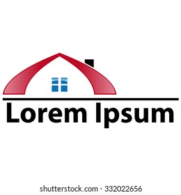House icon shaped pagoda abstract