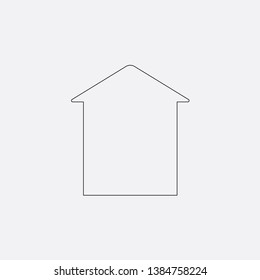 house icon sign signifier vector