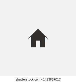 house icon sign signifier vector