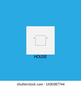 house icon sign signifier vector