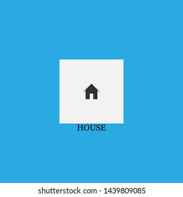 house icon sign signifier vector