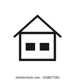House Icon. House Sign Symbol Vector Illustration