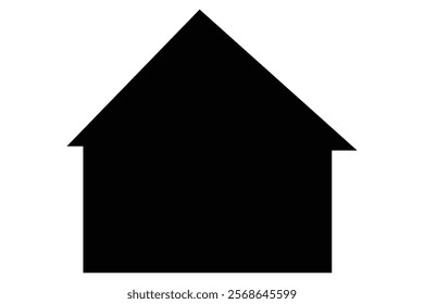 House icon silhouette vector illustration
