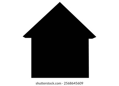 House icon silhouette vector illustration
