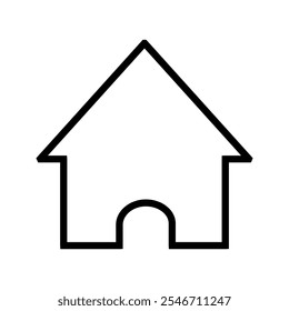 house icon simple black line white background