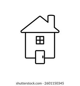 house icon, simple flat style, illustration, logo sign symbol pictogram template, for ui or ux isolated on white for mobile app, editable