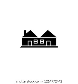 House icon. Simple glyph vector of buildings set for UI and UX, website or mobile application