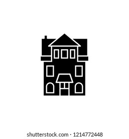 House icon. Simple glyph vector of buildings set for UI and UX, website or mobile application
