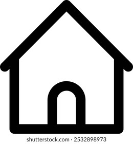 The house icon is simple and suitable for the dashboard menu