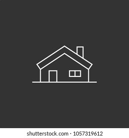 House icon, stock vector, eps10.