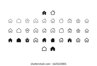 House icon symbol eps 10 vector