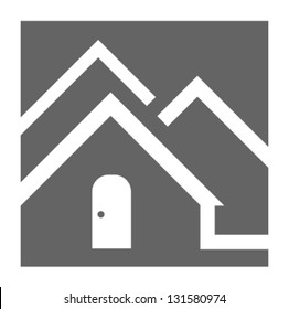 House icon, symbol. Home vector illustration.