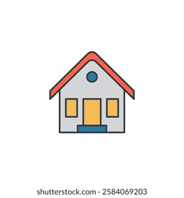 House icon symbol vector illustration isolated on white background