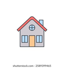 House icon symbol vector illustration isolated on white background